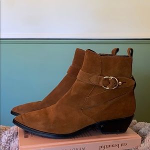 Rebecca minkoff tan booties